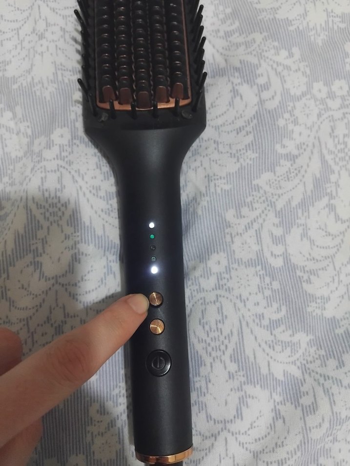 Siyah Saç Düzleştirici Fırça - Görsel 4