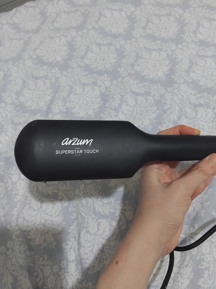 Siyah Saç Düzleştirici Fırça - Görsel 2