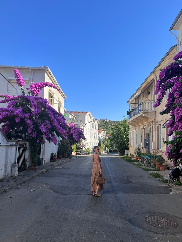 Bej Keten Bohem Uzun Elbise - Görsel 3