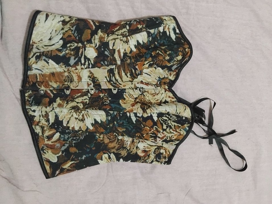 Çiçek Desenli Bohem Uzun Büstiyer - Görsel 2