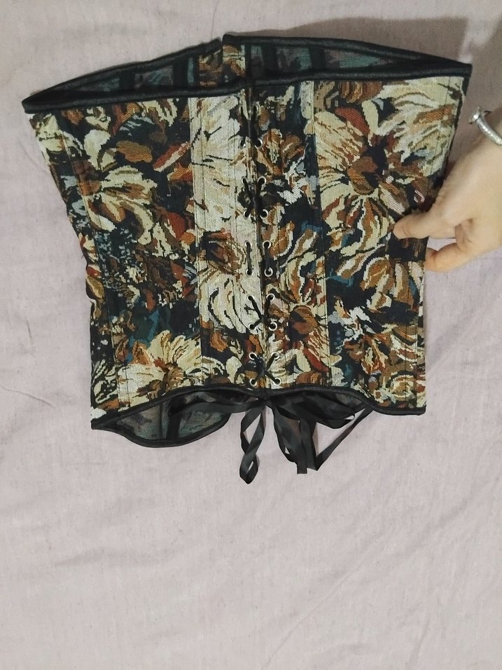 Çiçek Desenli Bohem Uzun Büstiyer - Görsel 4