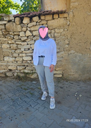 Diğer Gri Boyfriend Pantolon