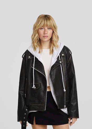 Bershka Biker Deri Ceket