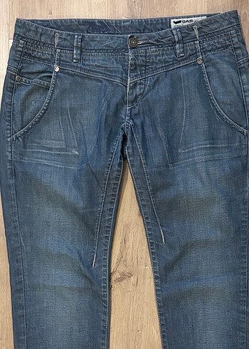 Orijinal Gas Vintage Kadın Lacivert Regular Fit Denim Pantolon - Görsel 2