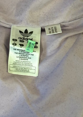 Orijinal Adidas Vintage Beyaz Fermuarlı Kadın Spor Mont - Görsel 3