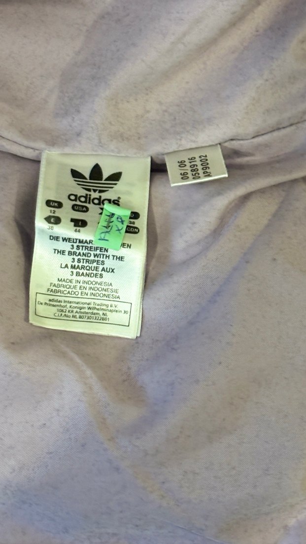 Orijinal Adidas Vintage Beyaz Fermuarlı Kadın Spor Mont - Görsel 3