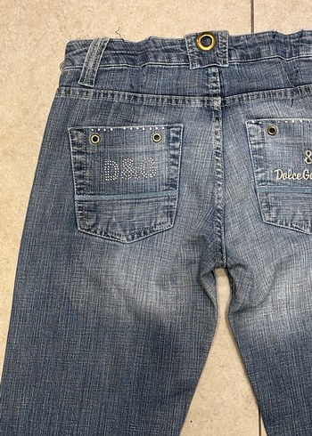 Orijinal Dolce & Gabbana  Y2K Jeans - Görsel 8