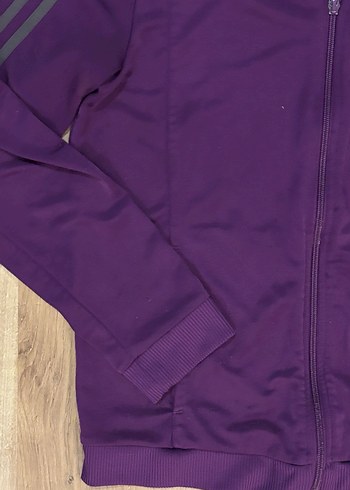 Orijinal Adidas Mor Fermuarlı Uzun Kollu Kadın Ceket - Görsel 2