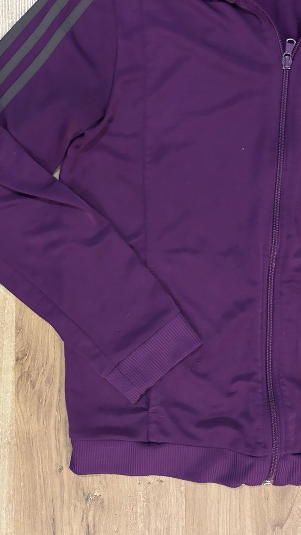 Orijinal Adidas Mor Fermuarlı Uzun Kollu Kadın Ceket - Görsel 2