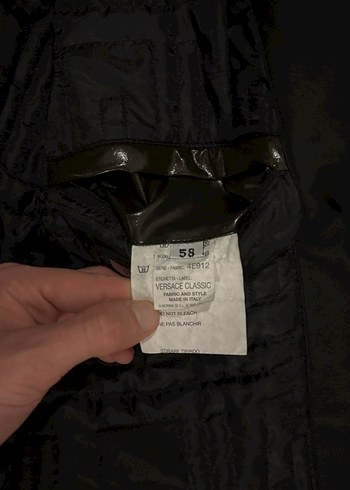 Orijinal Versace Classic Vintage Düğmeli Siyah Erkek Ceket - Görsel 8