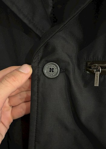 Orijinal Versace Classic Vintage Düğmeli Siyah Erkek Ceket - Görsel 3