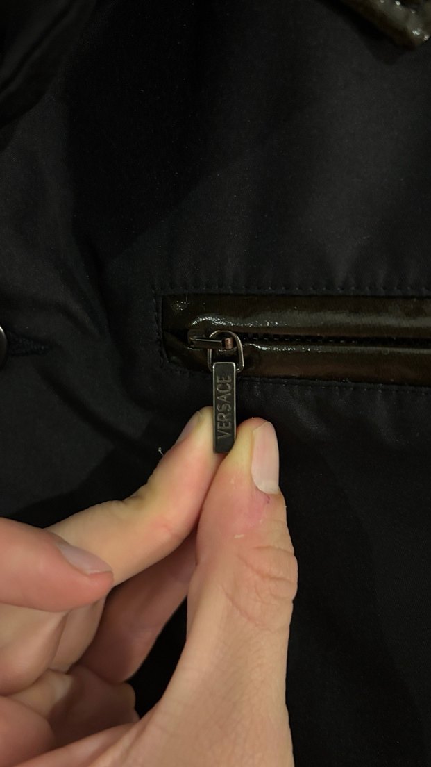 Orijinal Versace Classic Vintage Düğmeli Siyah  Erkek Ceket - Görsel 2