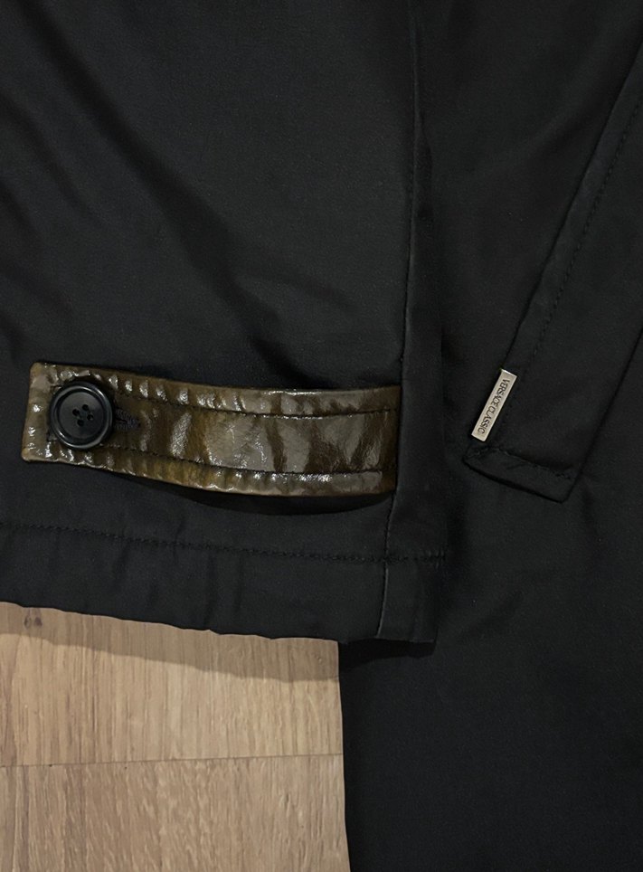 Orijinal Versace Classic Vintage Düğmeli Siyah  Erkek Ceket - Görsel 4