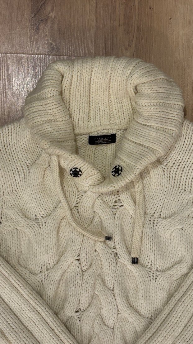 Zara Vintage Örgü Kazak - Görsel 2