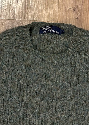 Orijinal Polo Ralph Lauren Örgü Yün Erkek Kazak - Görsel 2