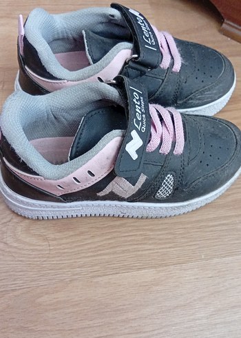 Kız Çocuk Pembe Gri Velcro Spor Ayakkabı - Görsel 2