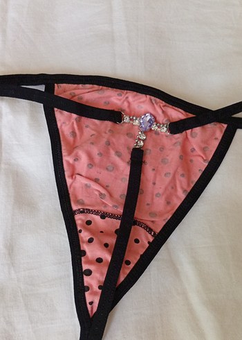 Diğer Puantiyeli Pembe Vintage Kadın Külot
