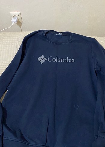 Columbia Lacivert Bisiklet Yaka Sweatshirt