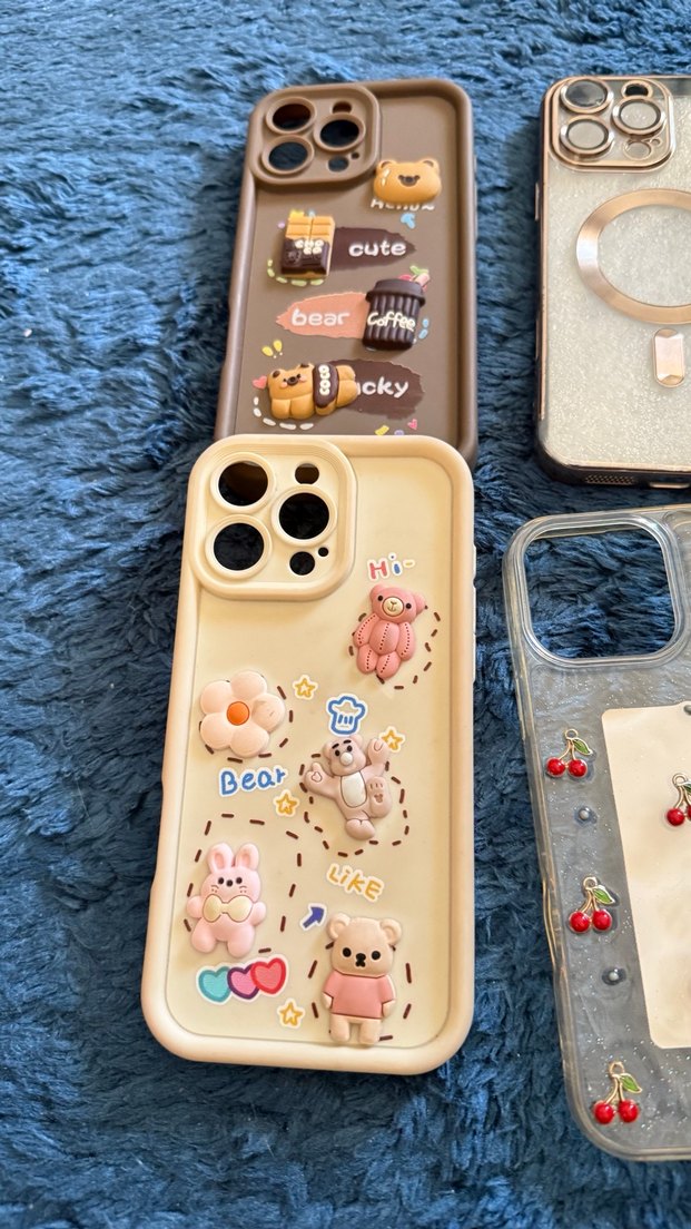 Bohem Tarzı Parlak Kahverengi Telefon Kılıfı - Görsel 4