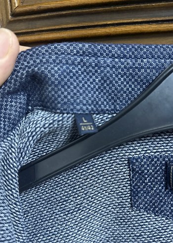 Erkek Mavi Denim Gömlek Uzun Kollu - Görsel 3