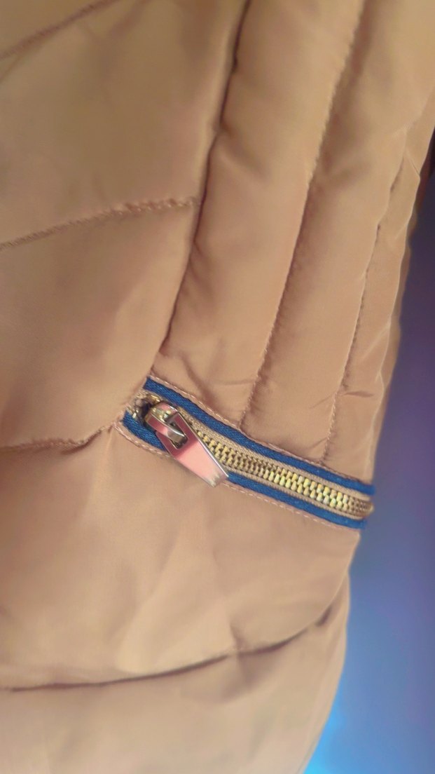 Bej Kürklü Kadın Kışlık Mont - Görsel 4