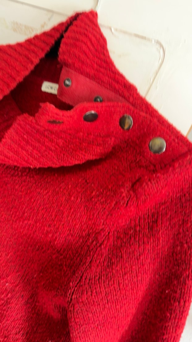 Kırmızı Kadın Örgü Triko Kazak - Görsel 2