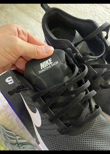 Gri Nike Bağcıklı Spor Ayakkabı - Görsel 3