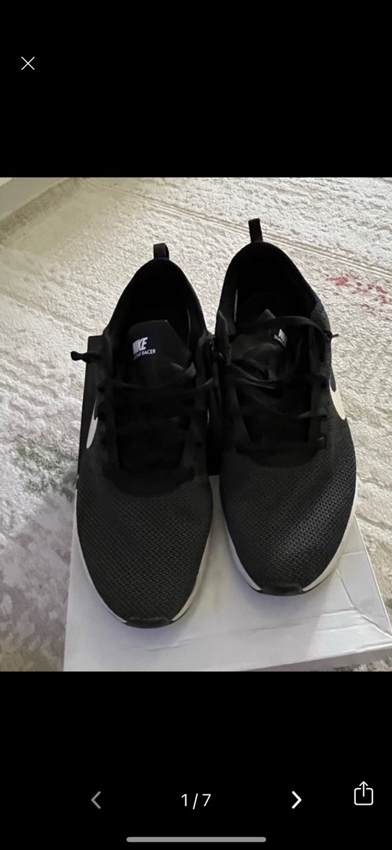 Gri Nike Bağcıklı Spor Ayakkabı - Görsel 4