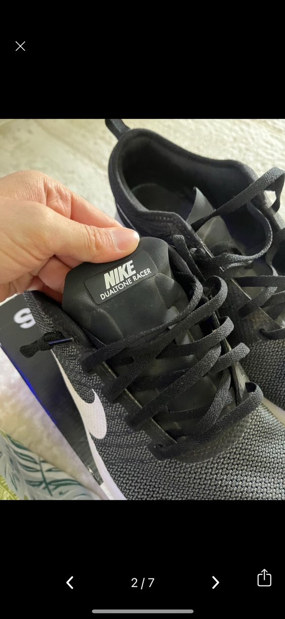 Gri Nike Bağcıklı Spor Ayakkabı - Görsel 3