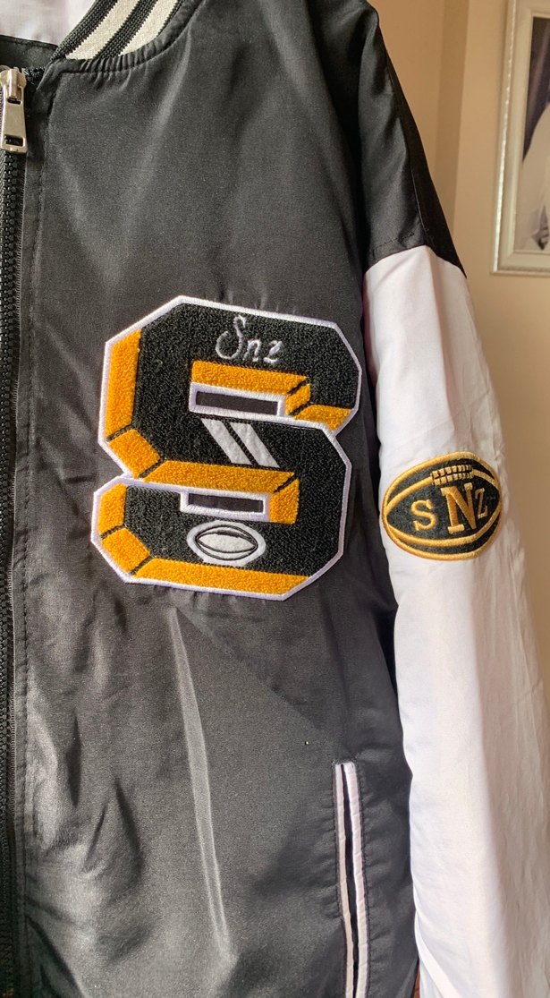 Siyah Baskılı Erkek  Street Wear Ceket - Görsel 3