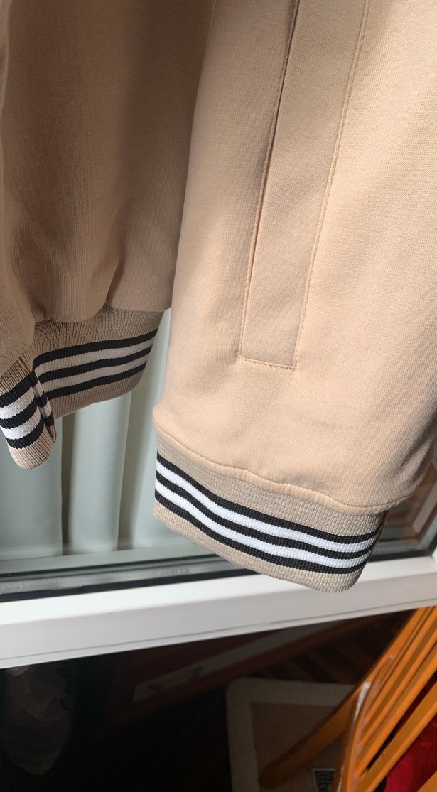 Bej Düğmeli Uzun Kollu Sweatshirt - Görsel 3