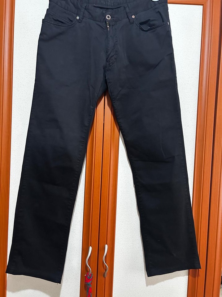 Erkek Siyah Bol Kesim Denim Pantolon - Görsel 2