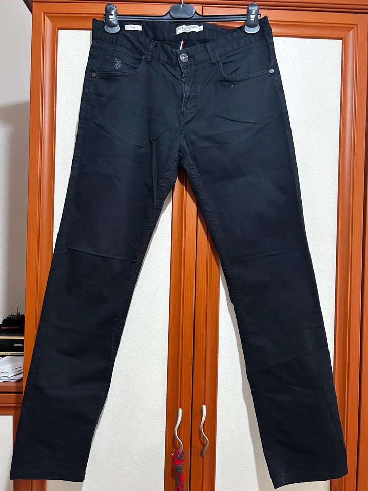 Erkek Siyah Regular Fit Denim Pantolon - Görsel 2