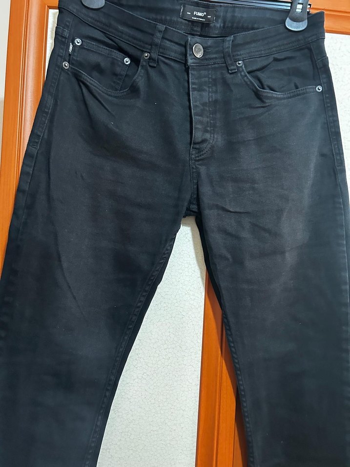 Siyah Regular Fit Erkek Kot Pantolon - Görsel 2