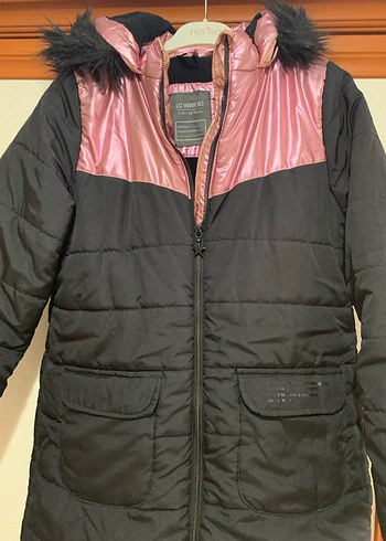 Kız Çocuk Pembe Fermuarlı mont - Görsel 3