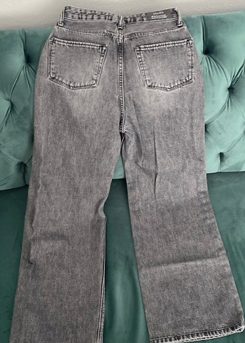 Colin's Düğmeli Gri Kadın Kot Pantolon, normal bel.