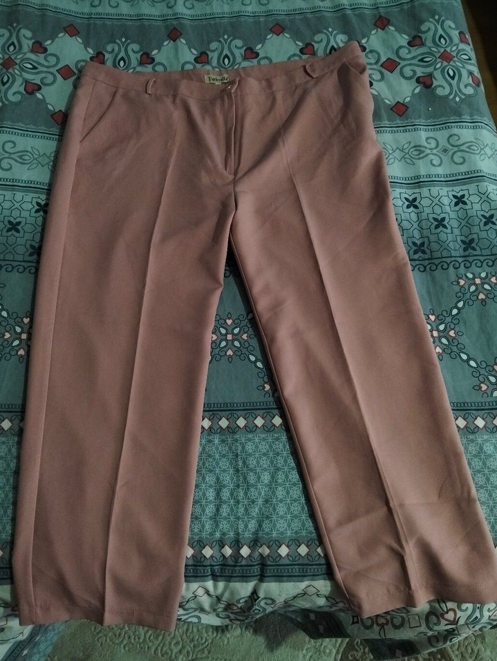 pembe Kadın Kumaş Pantolon - Görsel 2