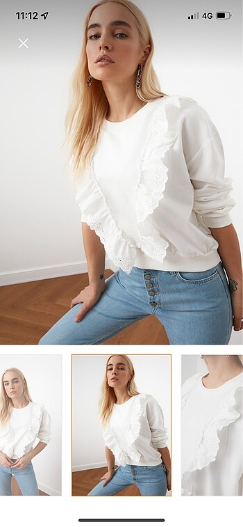 Fırfırlı Sweatshirt