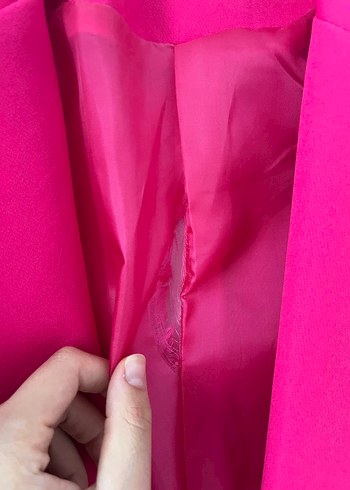 Diğer Düğmeli Pembe Kadın Blazer Ceket