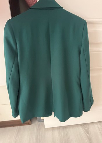 Diğer Düğmeli Yeşil Kadın Blazer Ceket