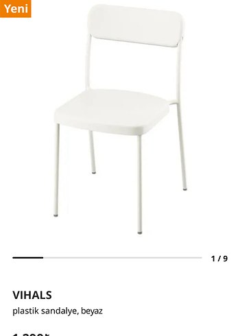 Ikea IKEA Plastik Sandalye / Elden Teslim