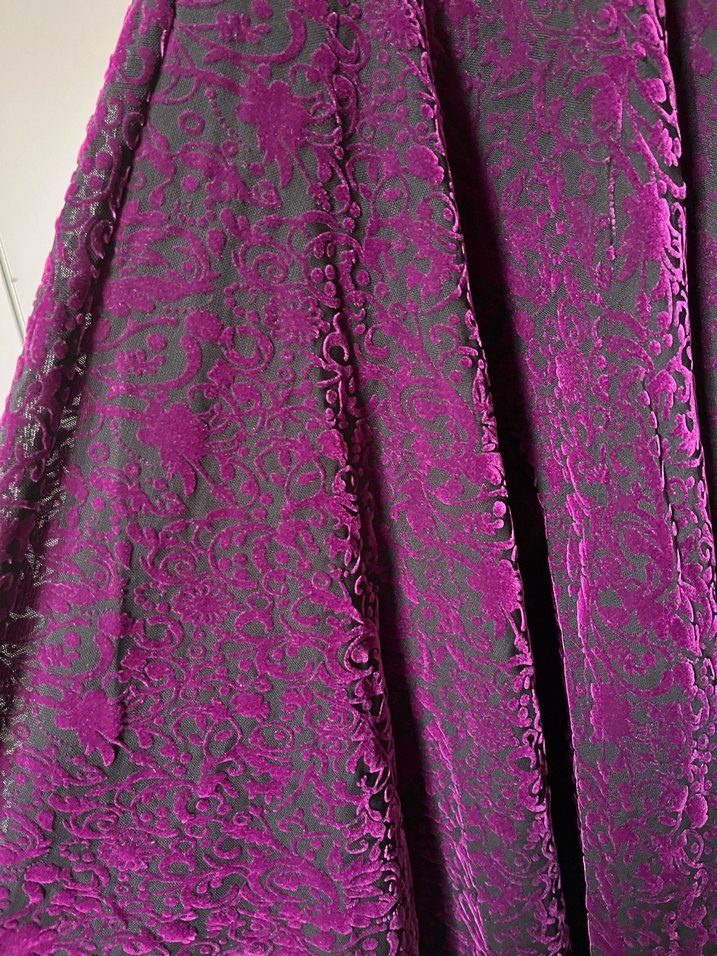 Dantelli Mor mini elbise - Görsel 3