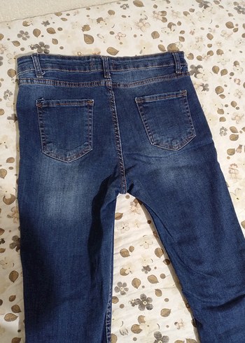 l Beden Kadın Lacivert Normal Boy Kot Pantolon