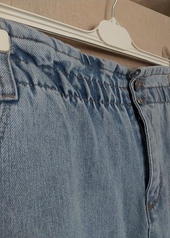 30 Beden Mavi Midi Boy Rahat Kesim Kadın Kot Pantolon