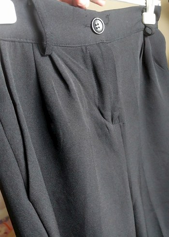 Trendyol & Milla Kadın Siyah Kemerli Kumaş Pantolon