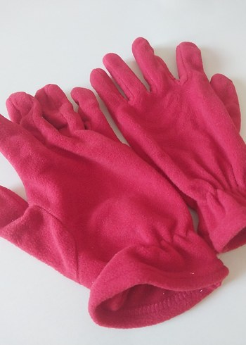 Kırmızı Kadın Polar Eldivenler - Görsel 3