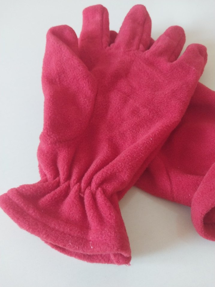 Kırmızı Kadın Polar Eldivenler - Görsel 5