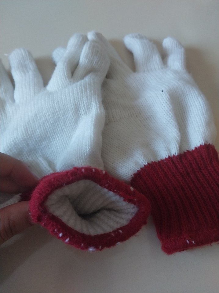 Beyaz Erkek Çocuk Triko Eldiven - Görsel 4