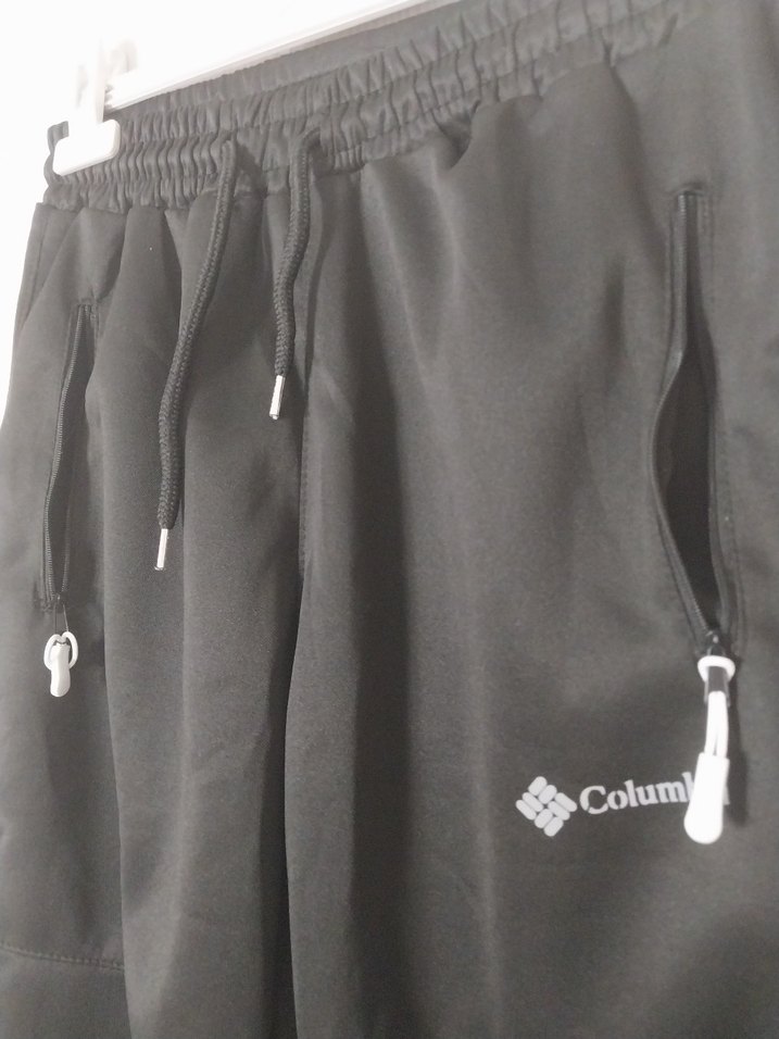 Columbia Siyah Fermuarlı Erkek Eşofman Altı - Görsel 5