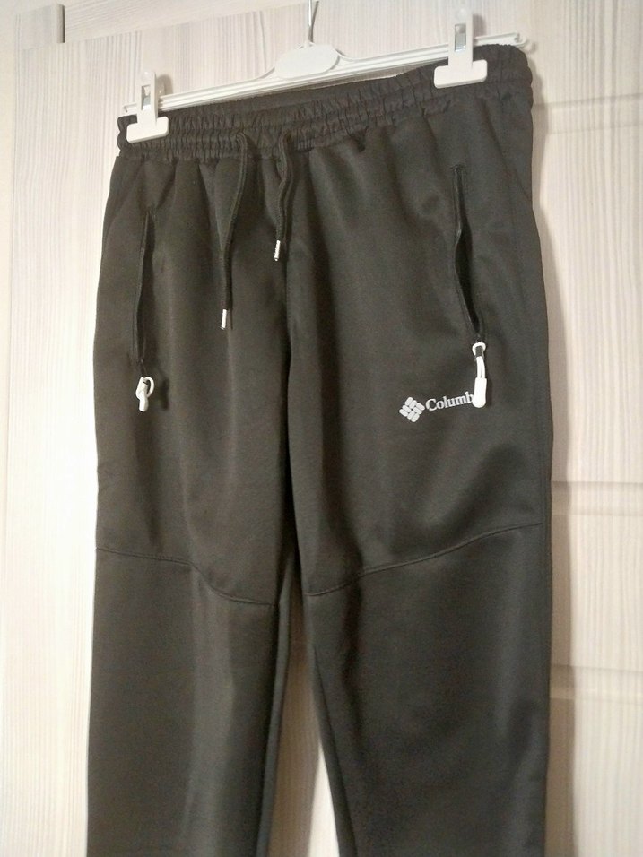 Columbia Siyah Fermuarlı Erkek Eşofman Altı - Görsel 2